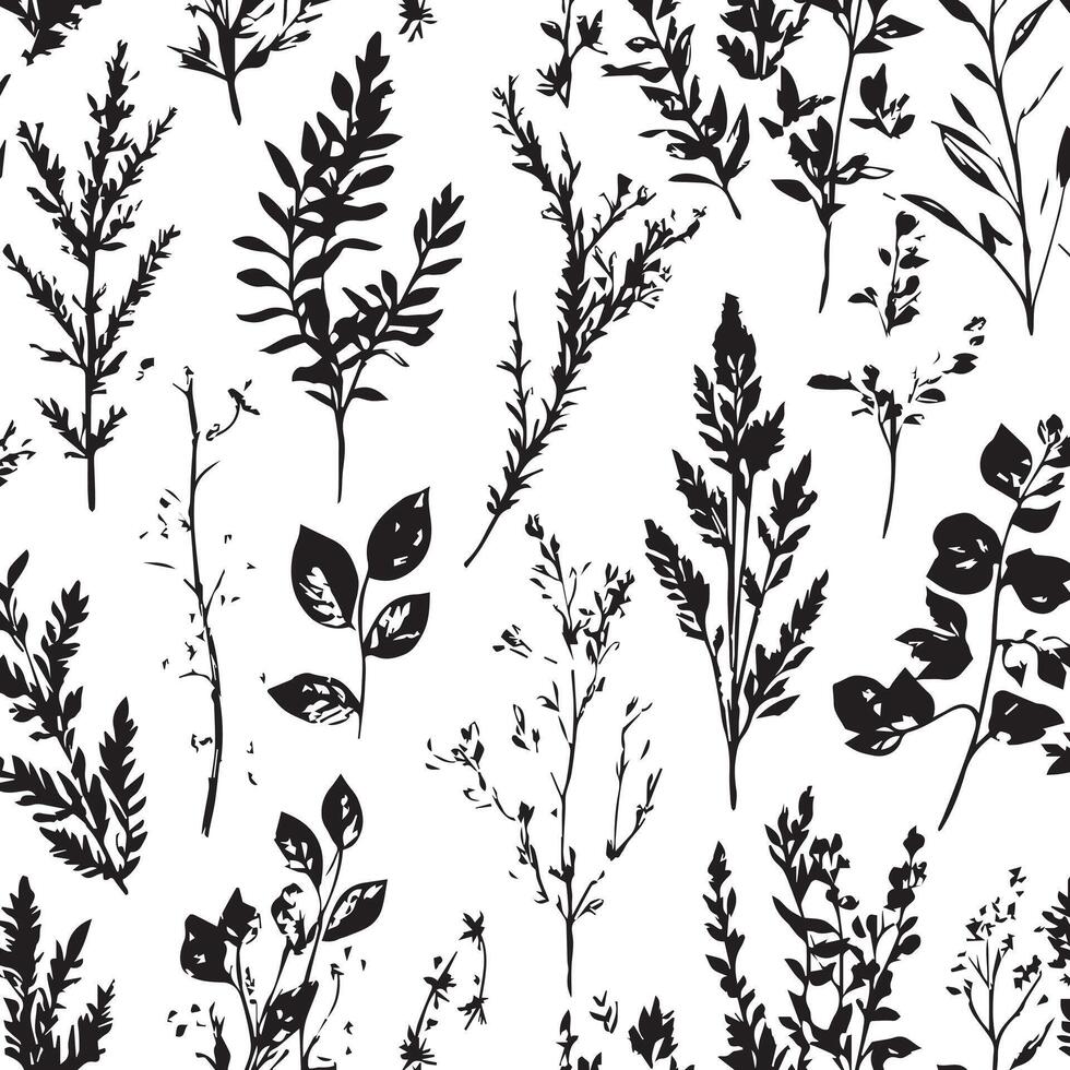 Fresh Greenery Seamless Pattern vector