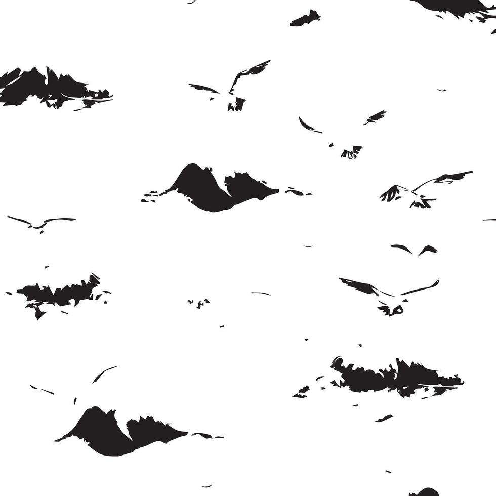 Dreamy Coastal Waves and Sky Design vector
