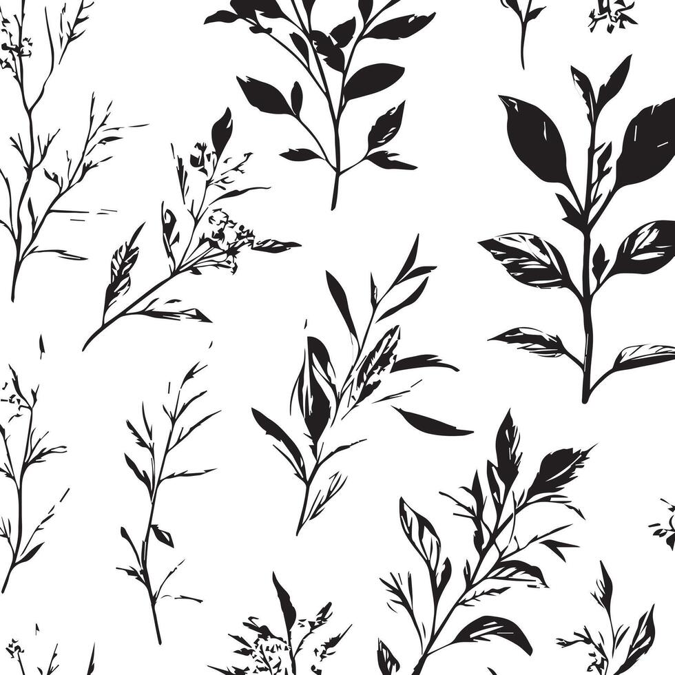 Classic Culinary Garden Pattern vector