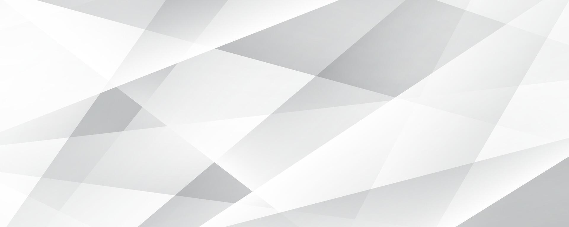 3D white geometric abstract background overlap layer on bright space with polygon effect decoration. Modern graphic design element cutout style concept for web banner, flyer, card, or brochure cover vector