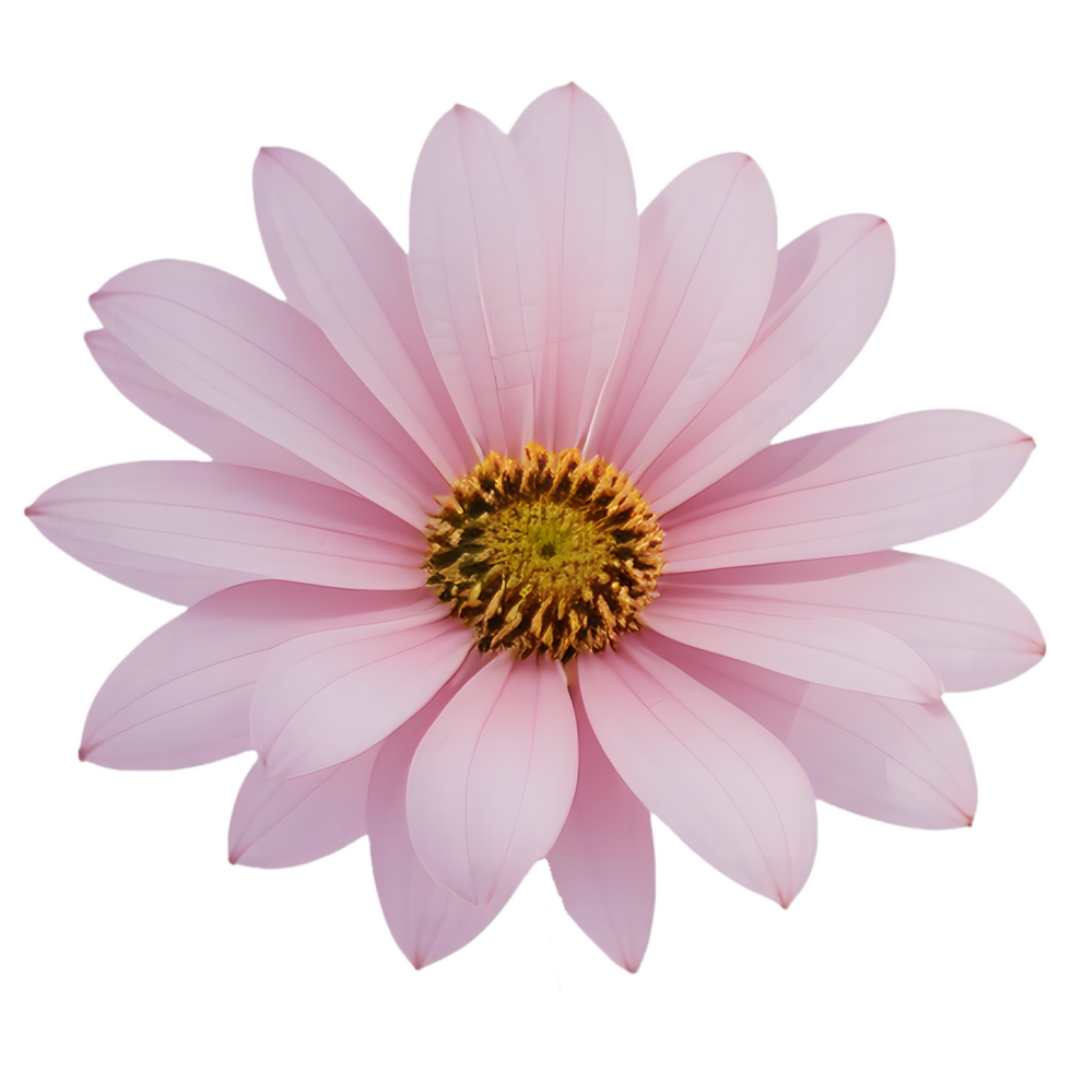 Unique pink sunflower in full bloom. Radiant beauty of nature's surprise. png