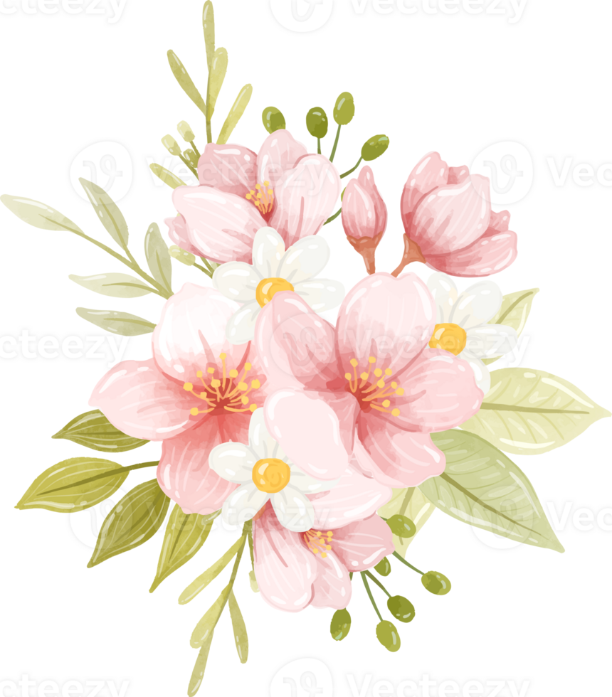 Compact Pastel Floral Swags for Decor png