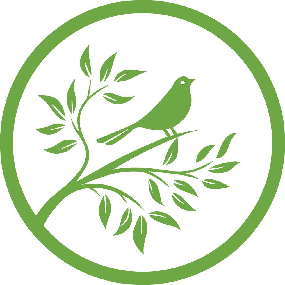 Minimalist Bird Art - Black and White Illustration for Decorations vector