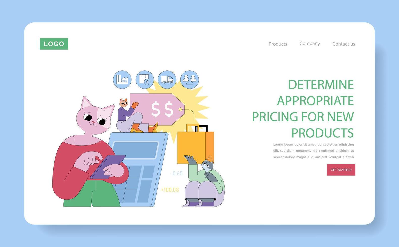 Product Marketing. Flat Illustration vector