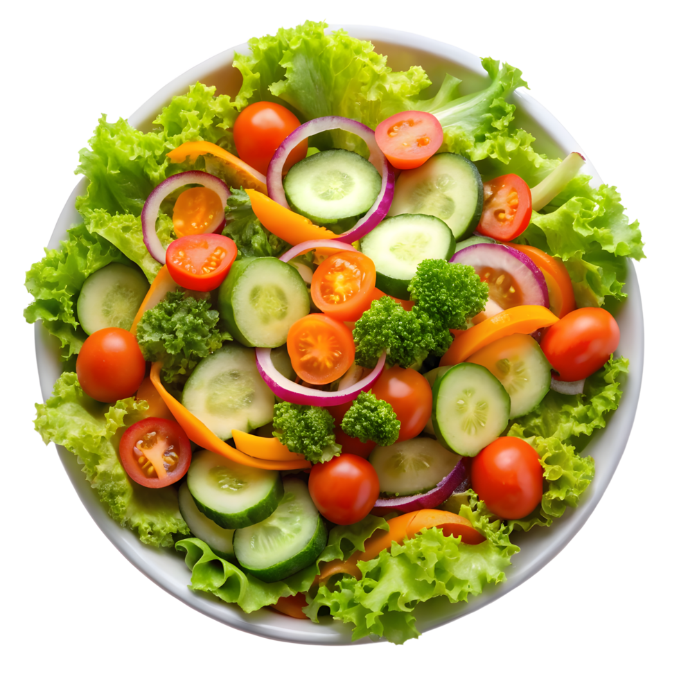 A salad with cucumbers, tomatoes, onions and peppers png