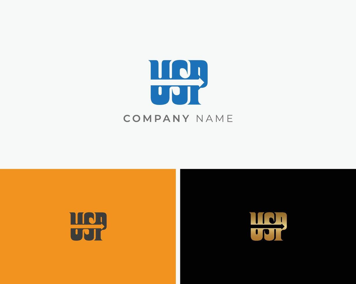 USP Arrow Logo Design Templates vector