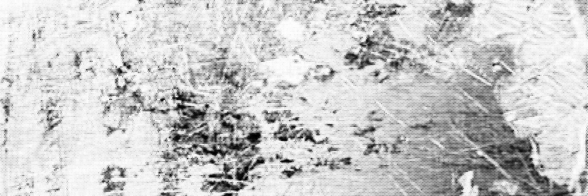 Textured background featuring a shabby wall with scratches and abrasions, enhanced by a halftone effect, creating an aesthetic of decay and age vector
