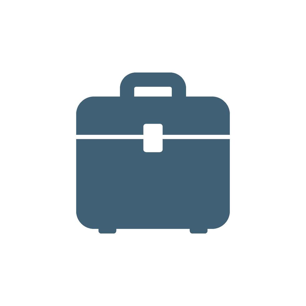 Suitcase, Briefcase Icon Logo Template Illustration Design vector