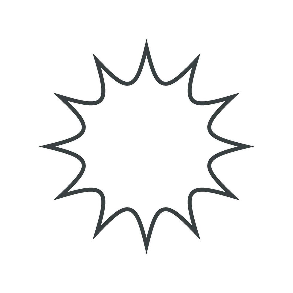 Frame Simple Star Ornamental Logo Template Illustration Design. EPS 10. vector