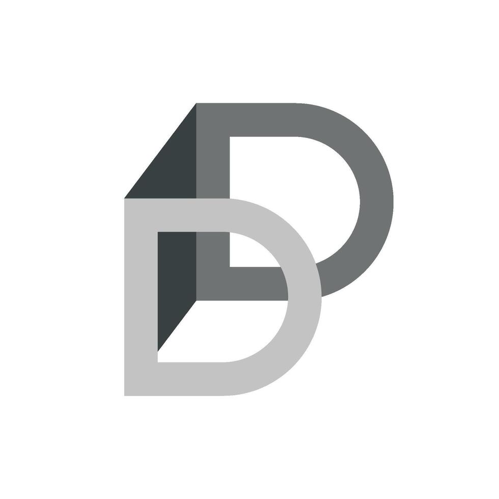 3D Letter D Logo Template Illustration Design. EPS 10. vector