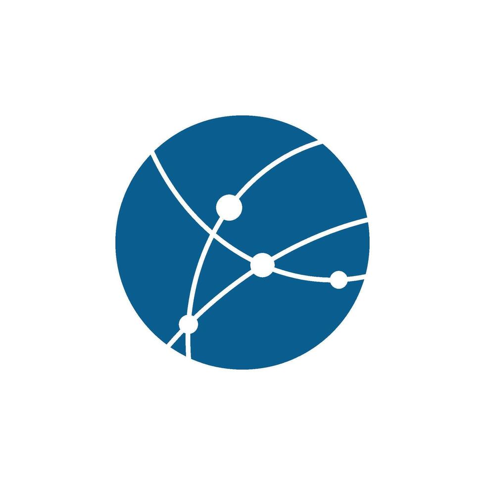Blue Sphere Logo Template Illustration Design. EPS 10. vector