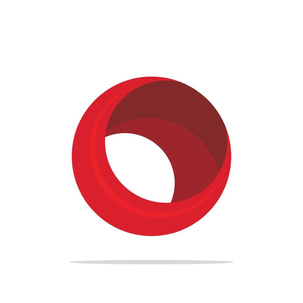 Circle Red Ring Logo Template Illustration Design. EPS 10. vector