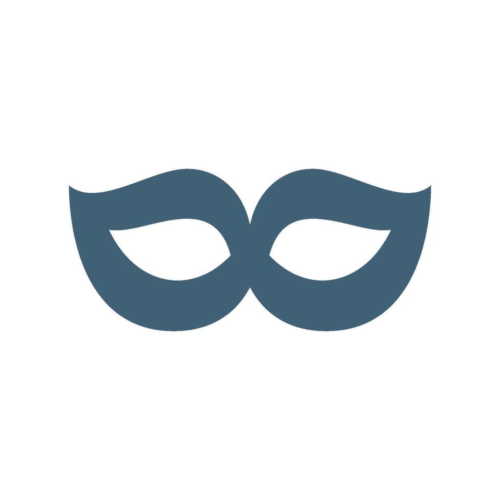 Mask Icon Logo Template Illustration Design vector