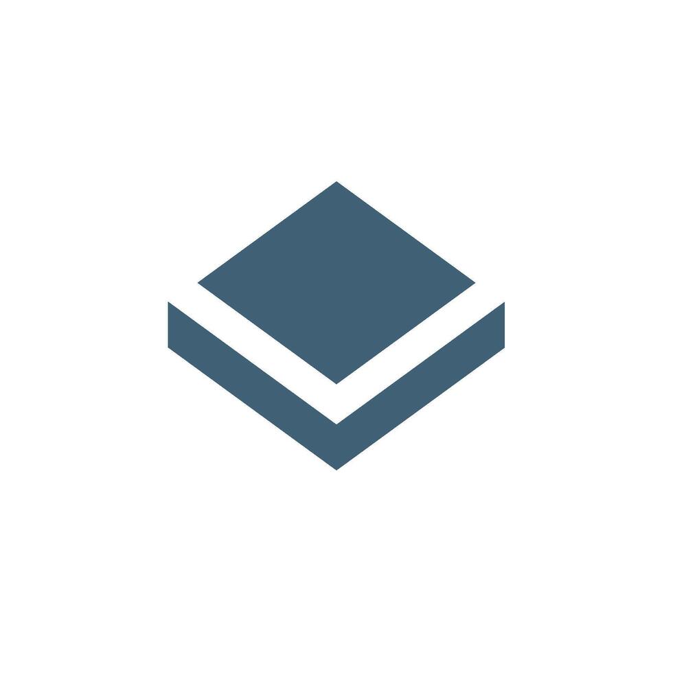 Diamond Shape Box Logo Template Illustration Design vector