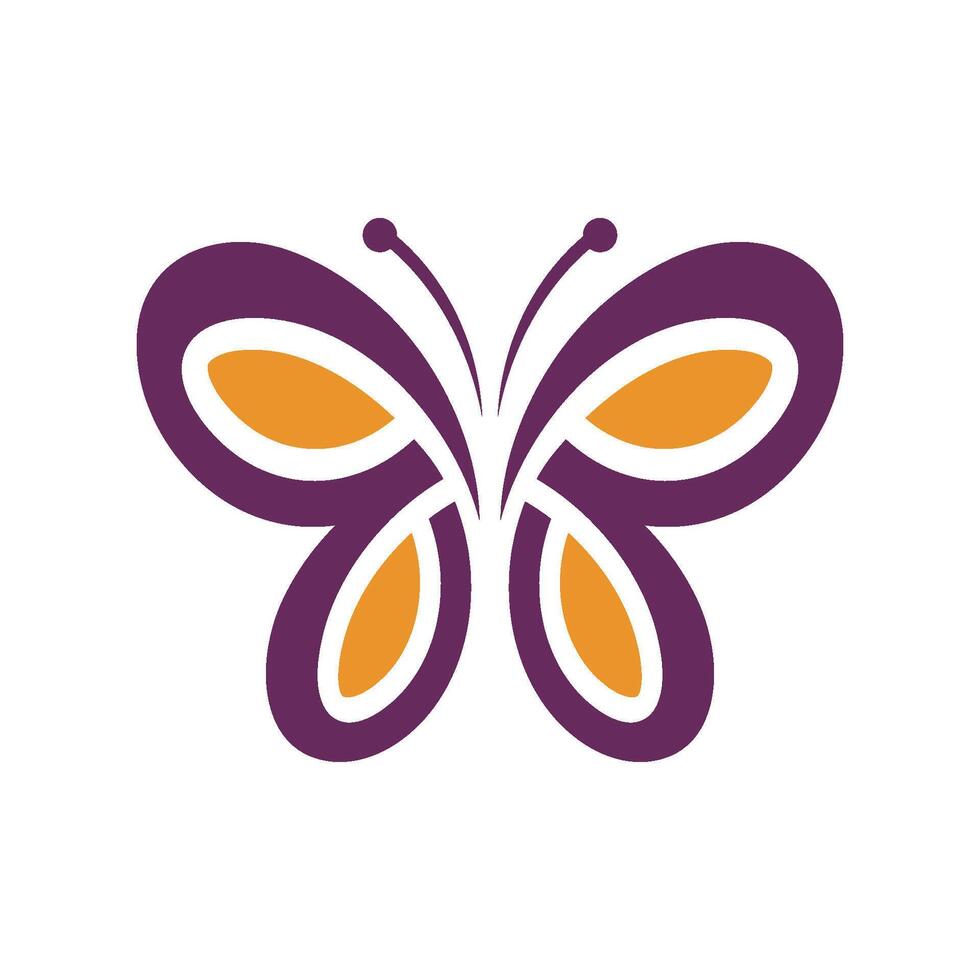 Beautiful Colorful Butterfly Logo Template Illustration Design. EPS 10. vector