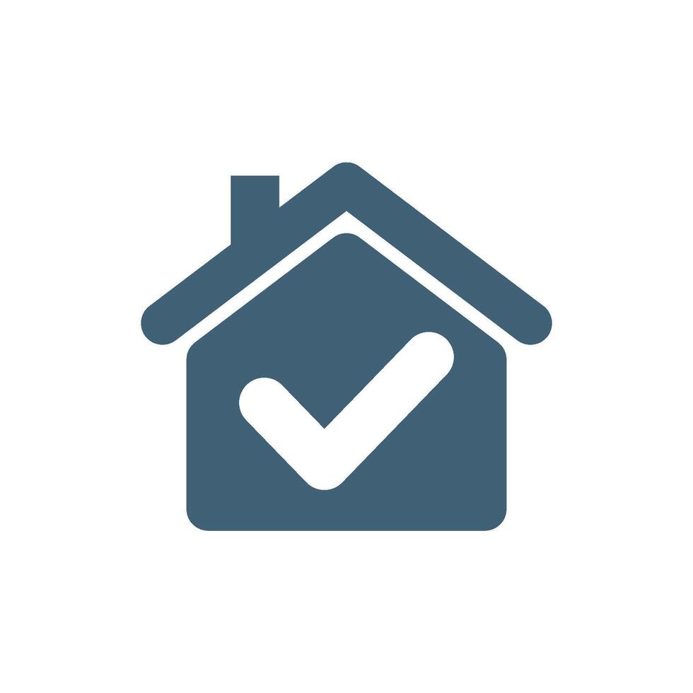 Home Check Mark Logo Template Illustration Design vector