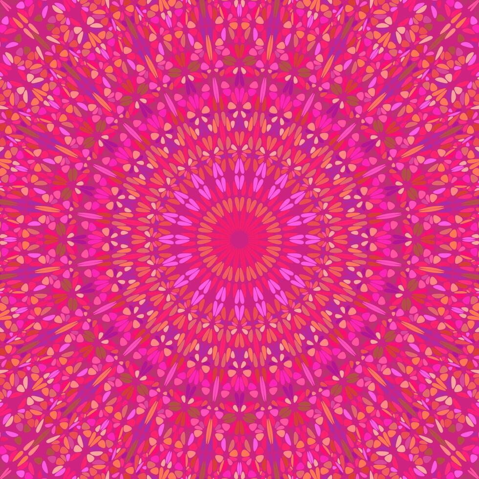 Geometrical abstract gemstone mosaic pattern mandala background vector