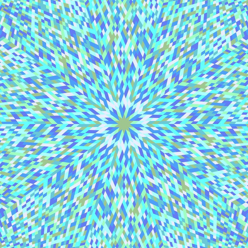 Hypnotic colorful dynamic round mosaic pattern background design vector