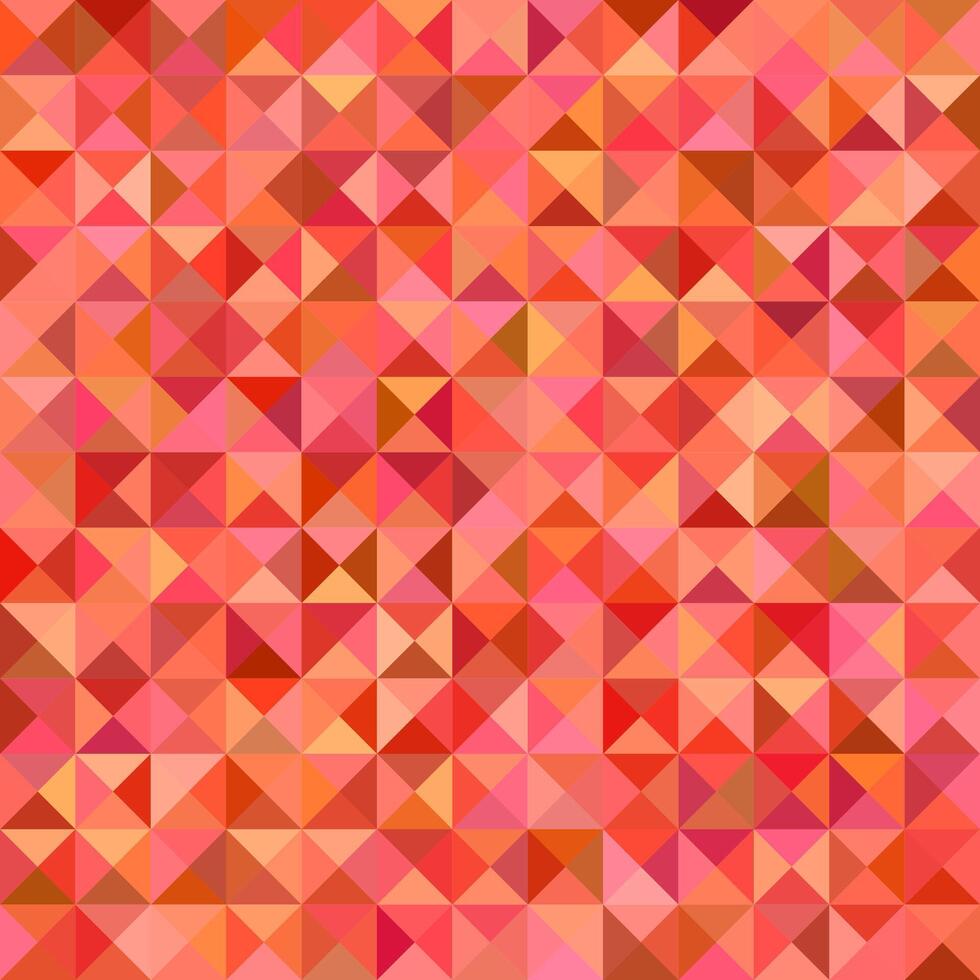 Abstract triangle tile mosaic background - graphic from triangles in colorful tones vector