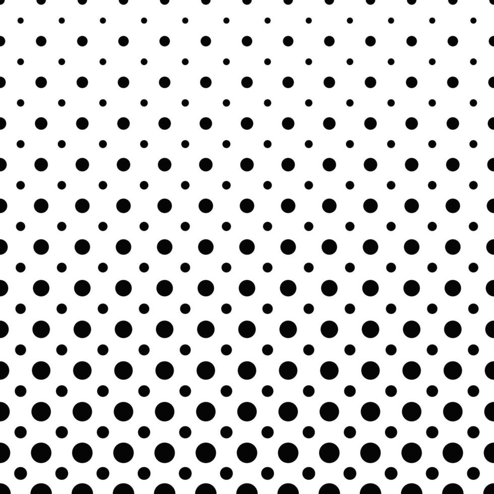 Black and white dot pattern background vector