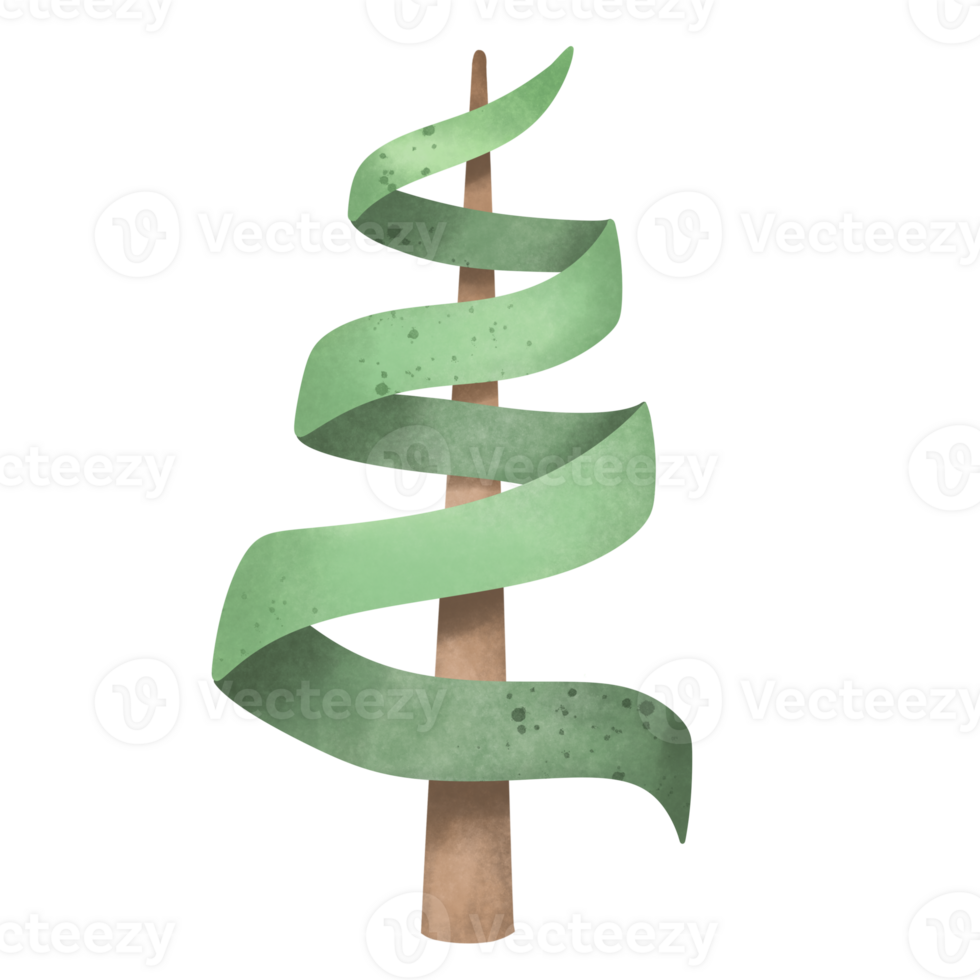 Watercolor Christmas tree , Christmas tree with festive star decoration png