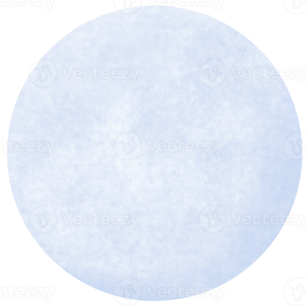A light blue circle with a watercolor texture on paper. png