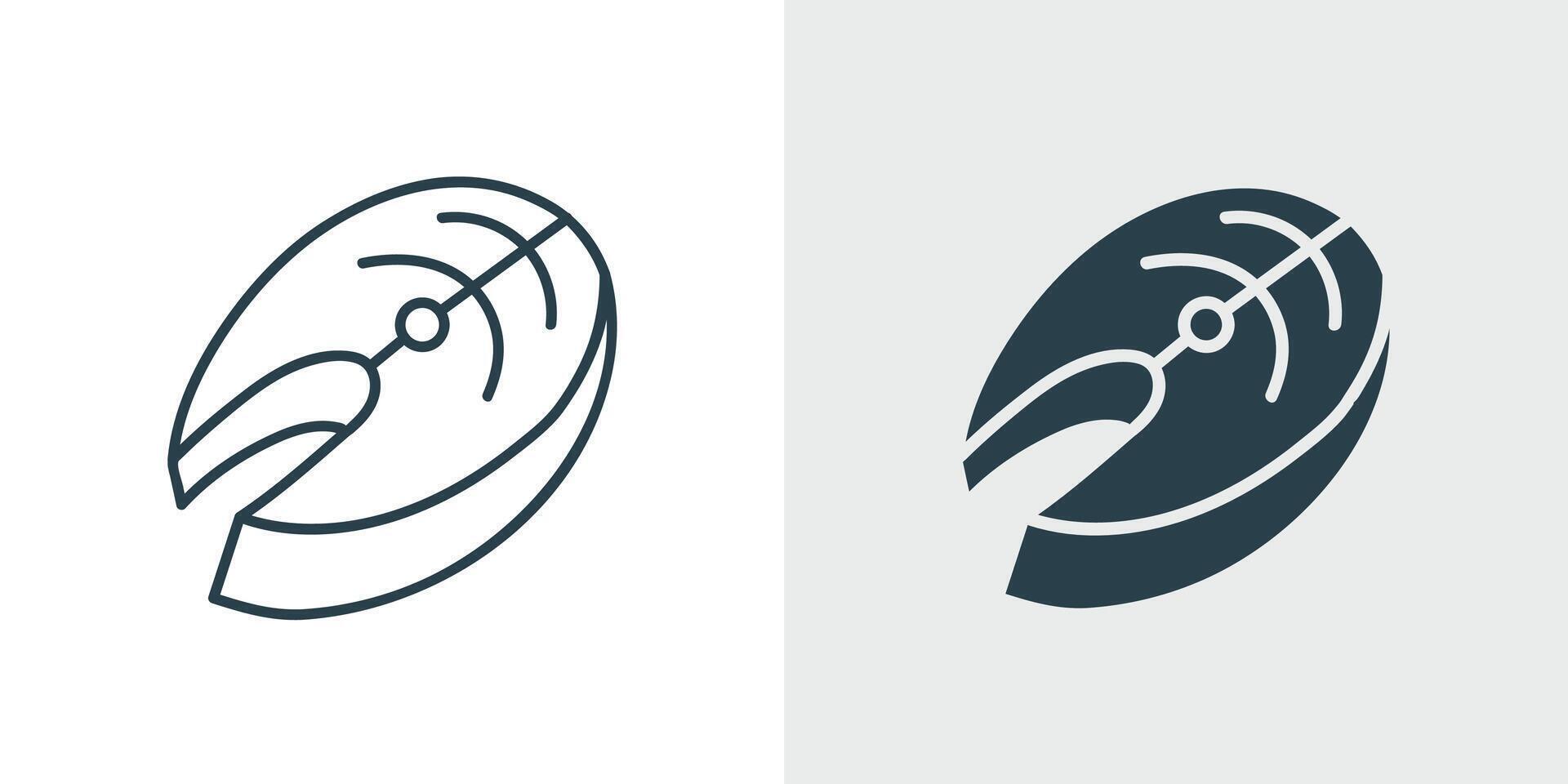 Fish Slice Icon . Seafood, Omega-3, and Healthy Eating Symbol illustration vector