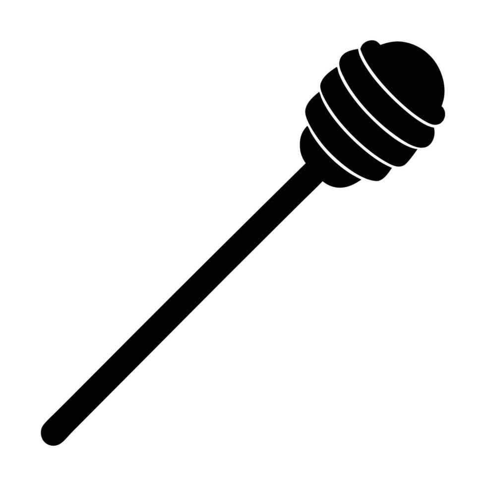 a black and white illustration of a honey stick. vector