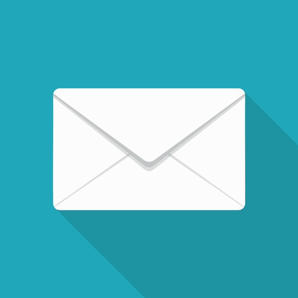 Clean Envelope Mail Icon vector
