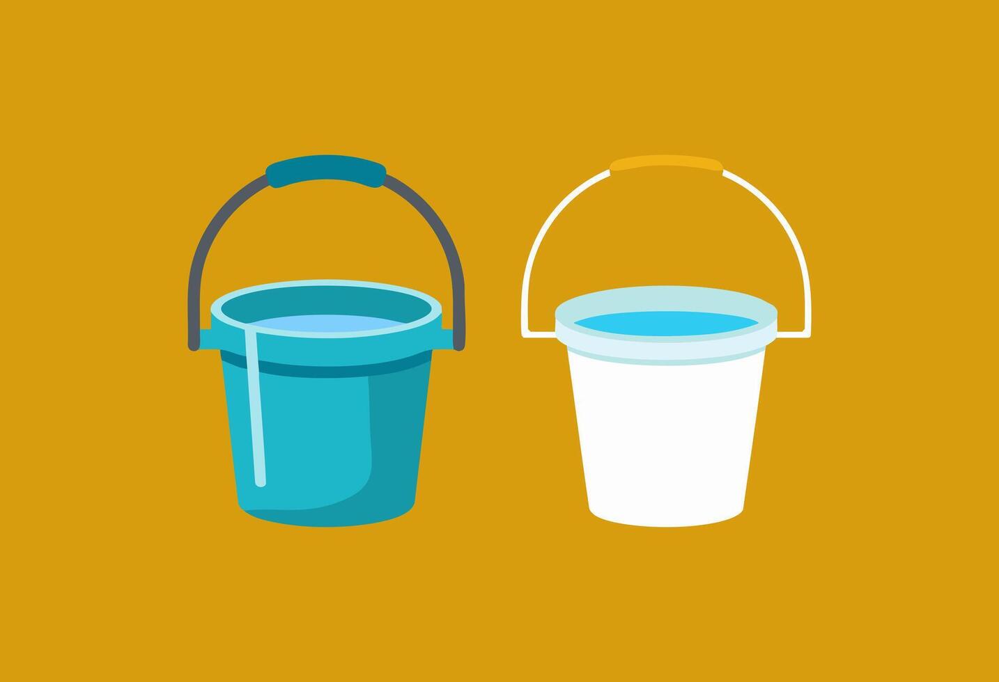 Clean Bucket Water Icon vector