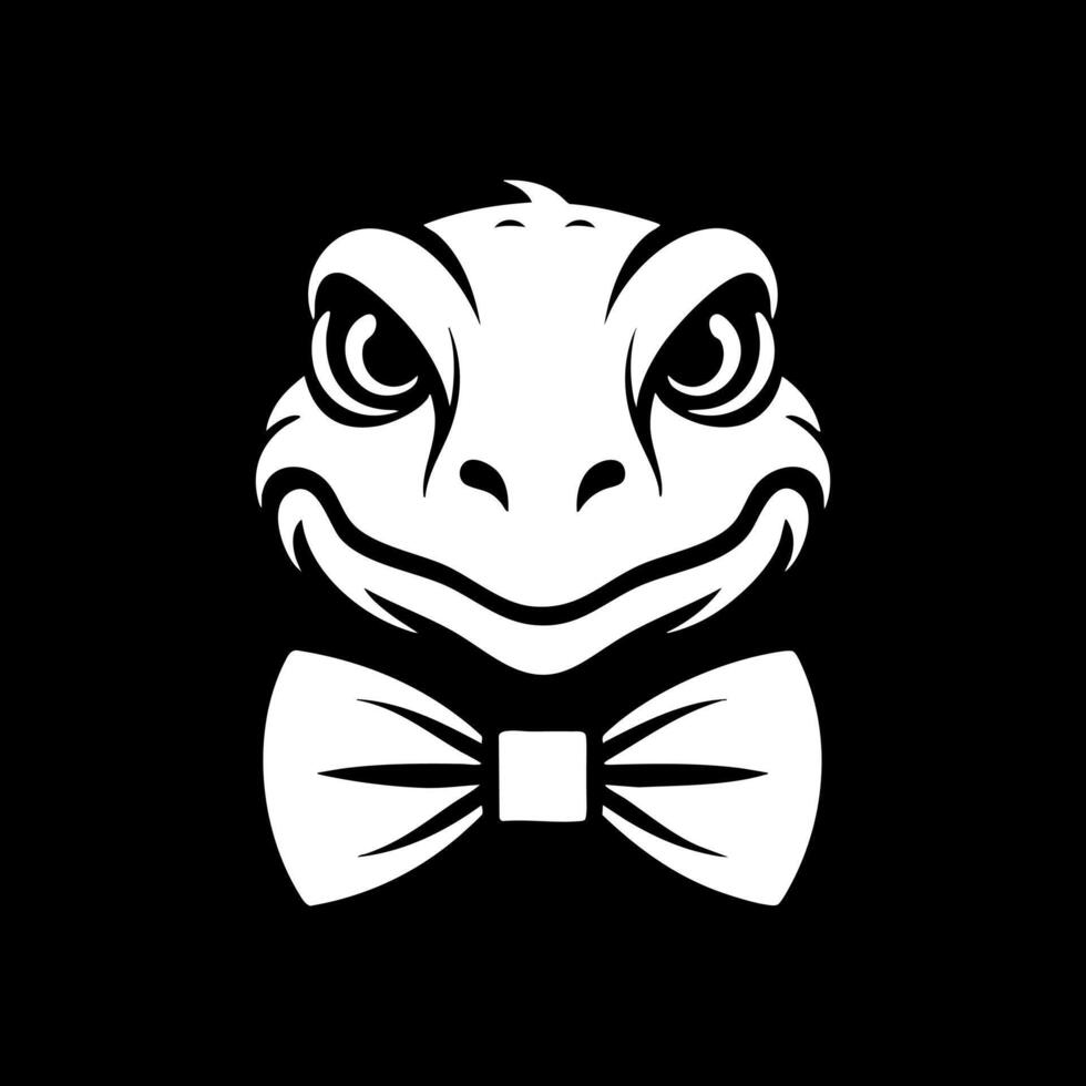 Komodo Dragon with Bow Tie vector