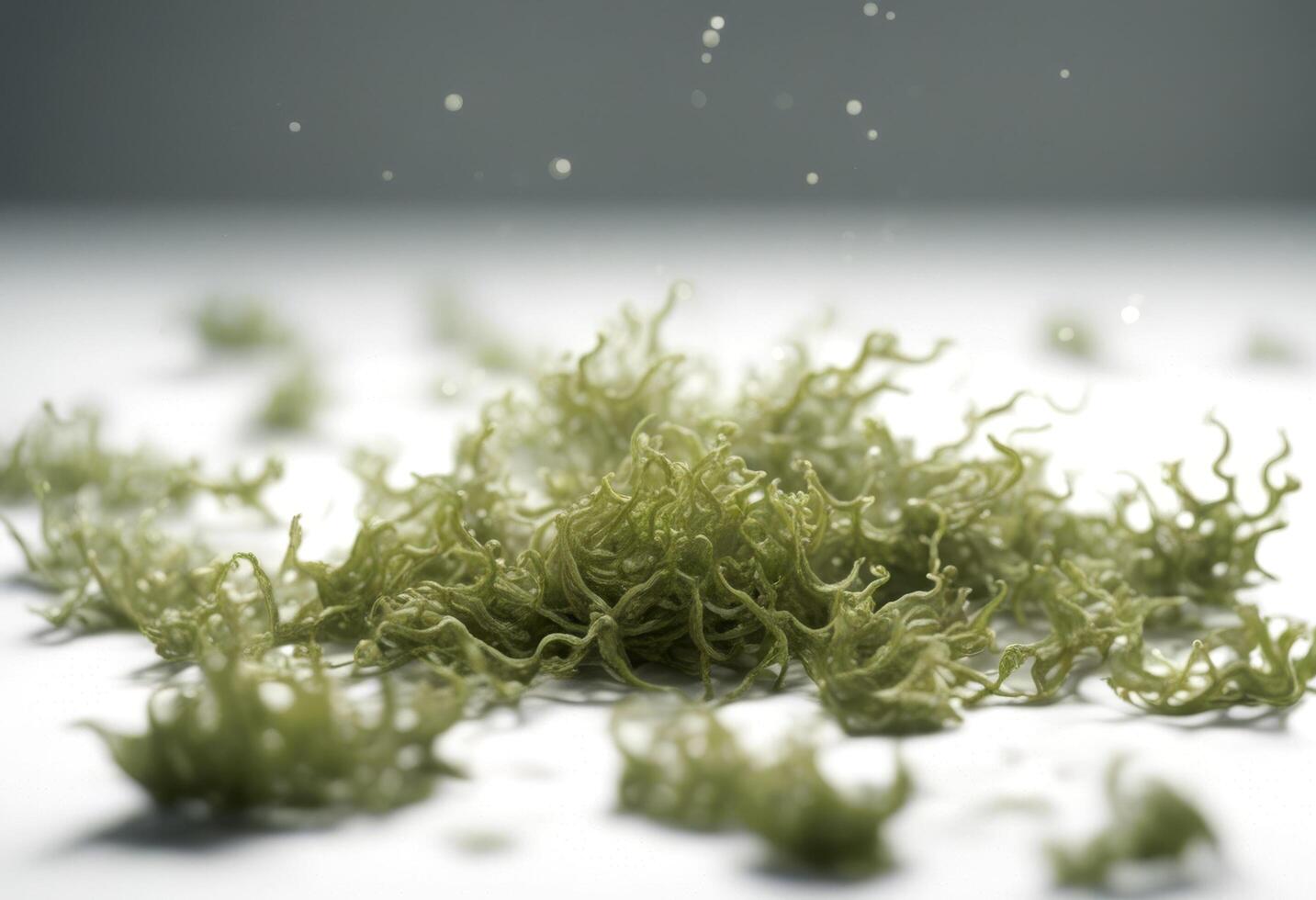 on plant underwater seaweed nature sea white background kelp 3d green natural ocean marin photo