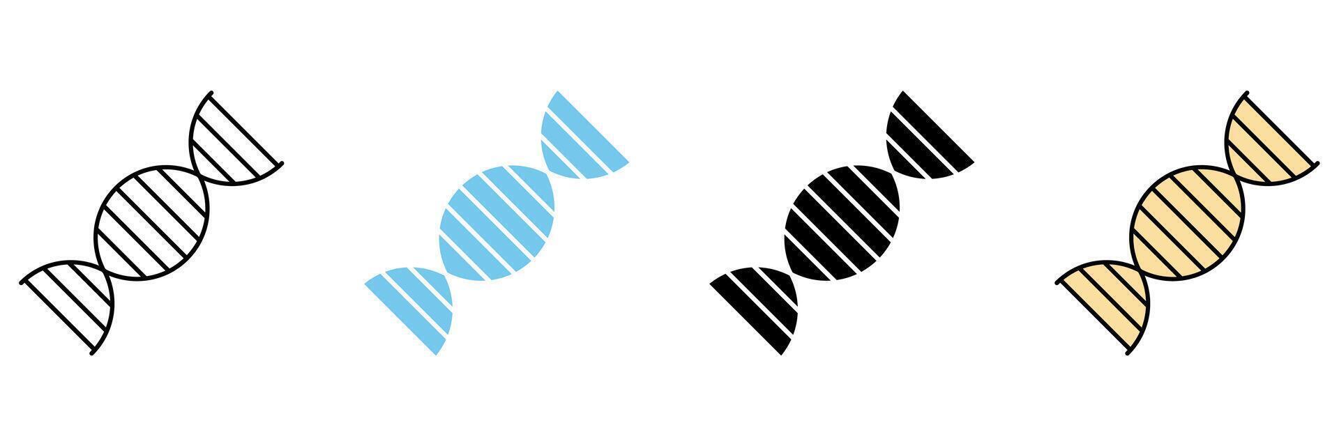 DNA concept line icon. Simple element illustration. vector