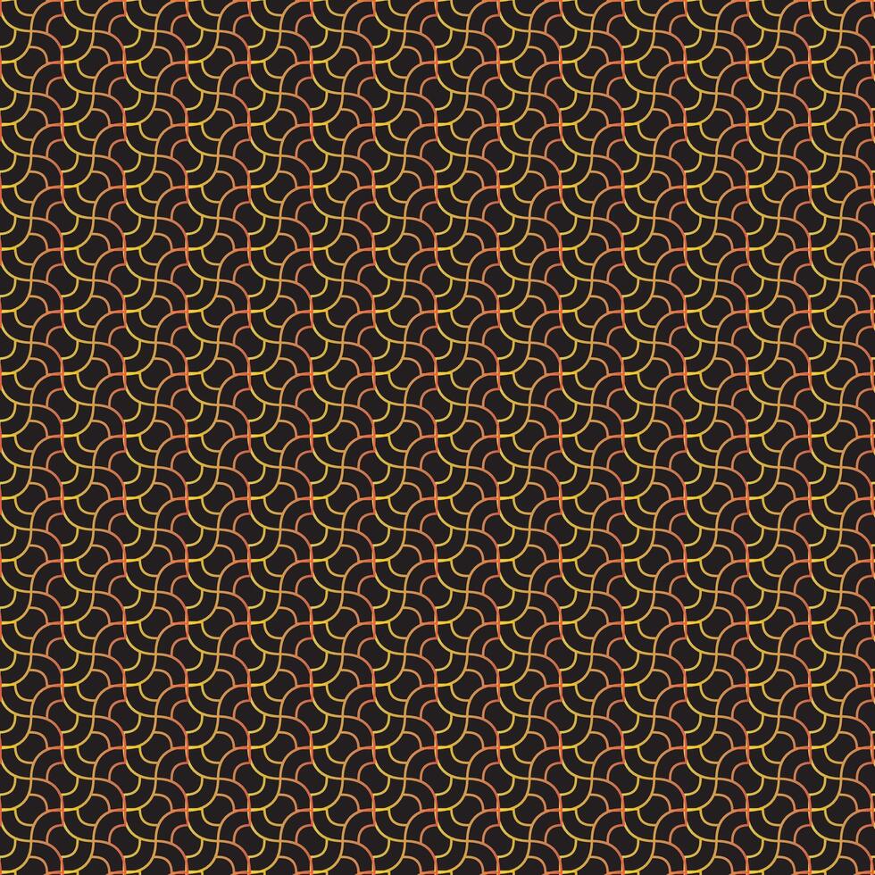 Colorful Abstract Pattern with Semicircles on Black Background for Textiles vector