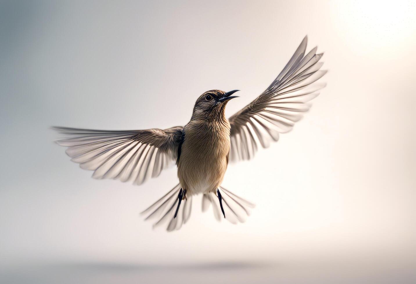 flutter spread tit white flying feathers wide flyup single wing background olated portrait wings flushing object bird blue cut photo