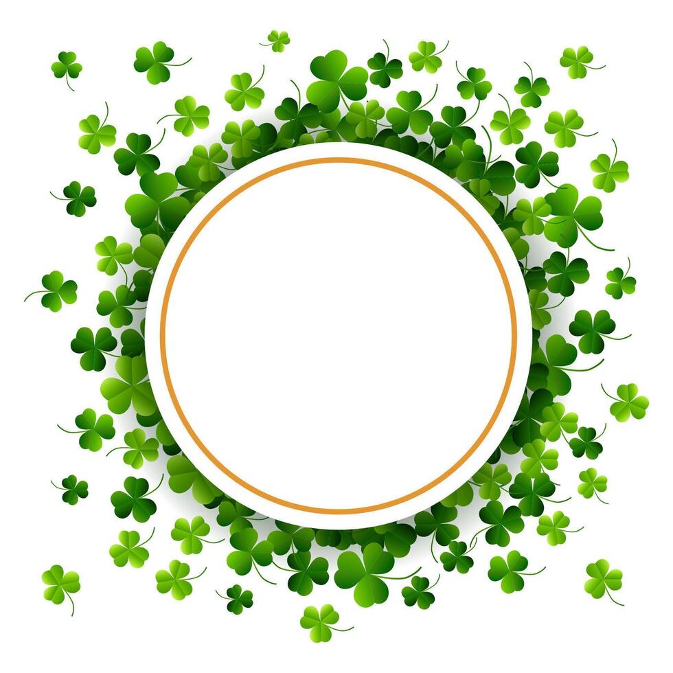 St.Patrick's Day with paper for your text vector