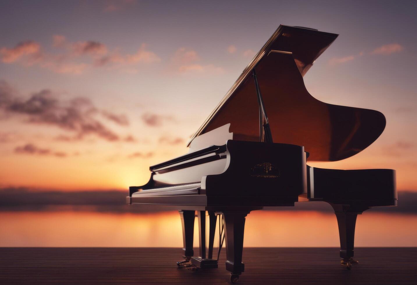 sunset sky background grand piano music instrument keyboard art classic classical learn musical key concert jazz melody sound entertainment performance acoustic play black cloud photo