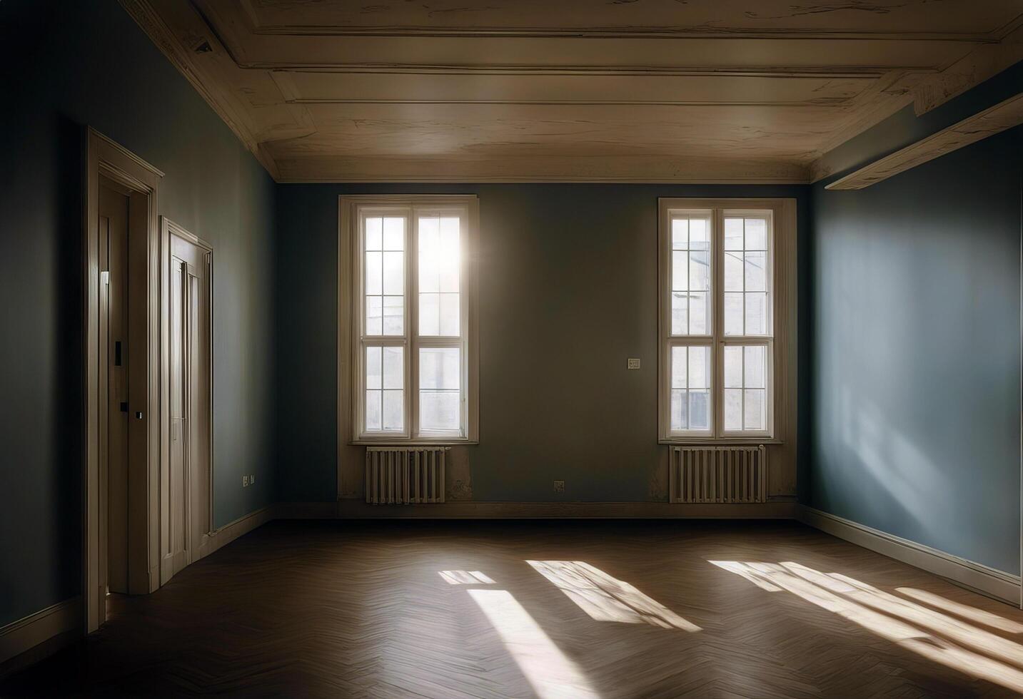 apartment building room repairs Empty interior home wall house indoor flooring residential floor renovation wooden renovating wood new blank construction photo