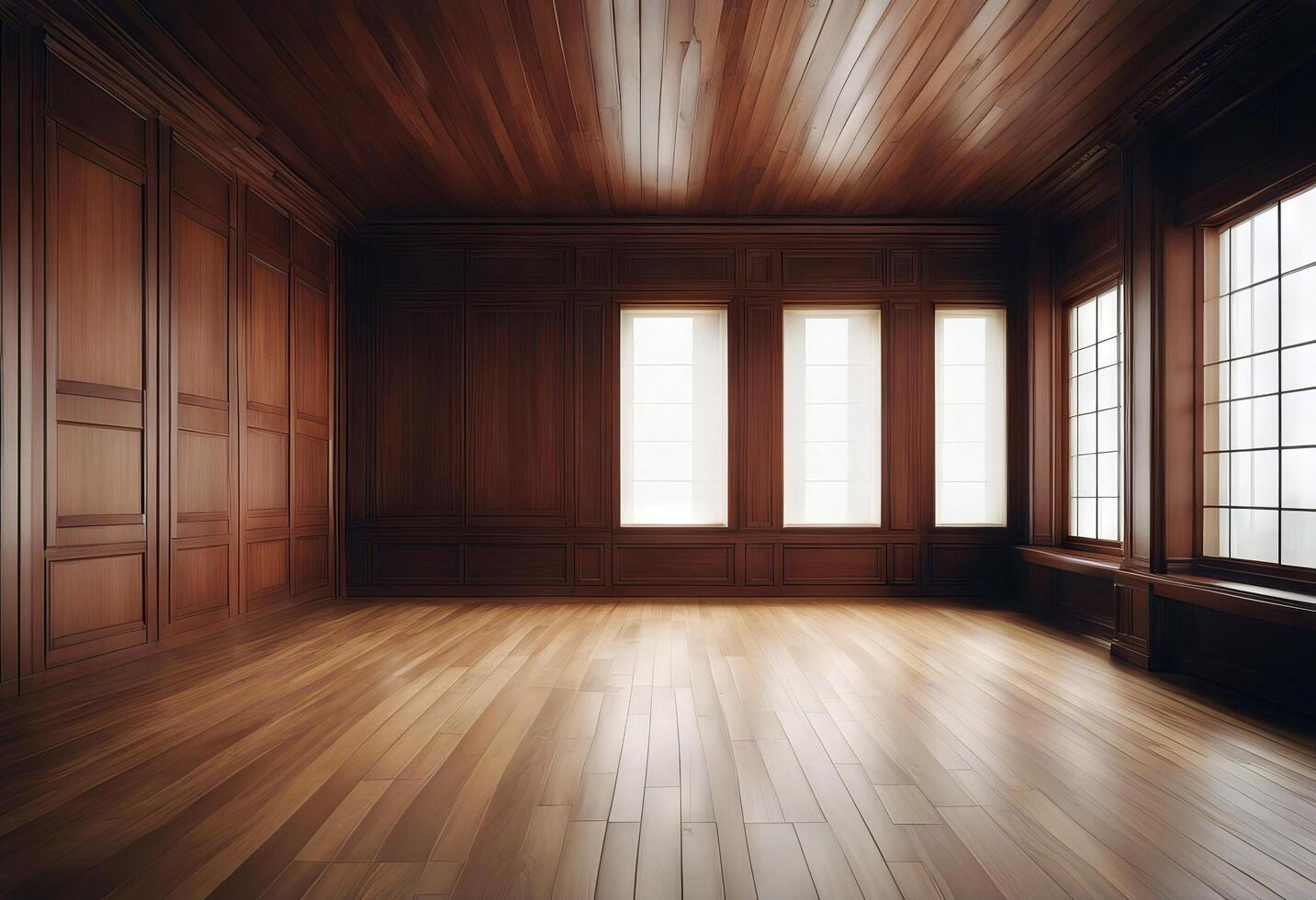 warm wooden elegance emanating natural walls room adorned tranquility empty sense wood wall entrance home interior house architecture doorway old brown closed design front building photo