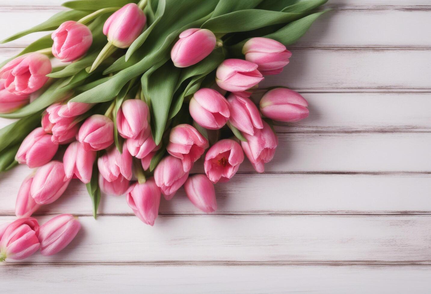 wooden border greeting white layout tulips red bud background spring card frame design easter pink holiday bouquet flower top seasonal view photo