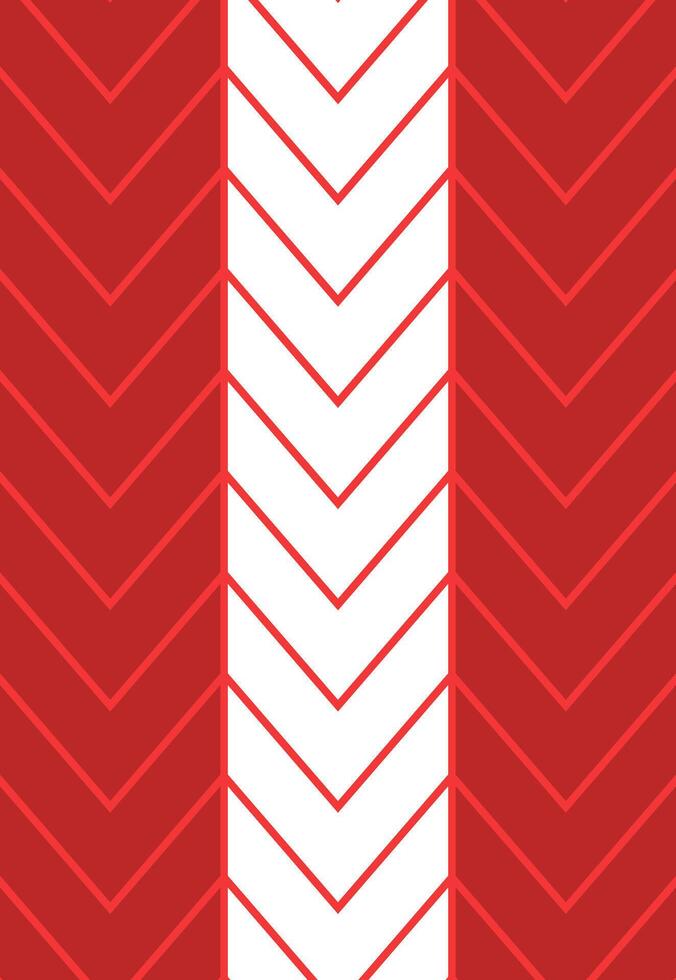 Jersey sport stripes arrow pattern background red and white vector
