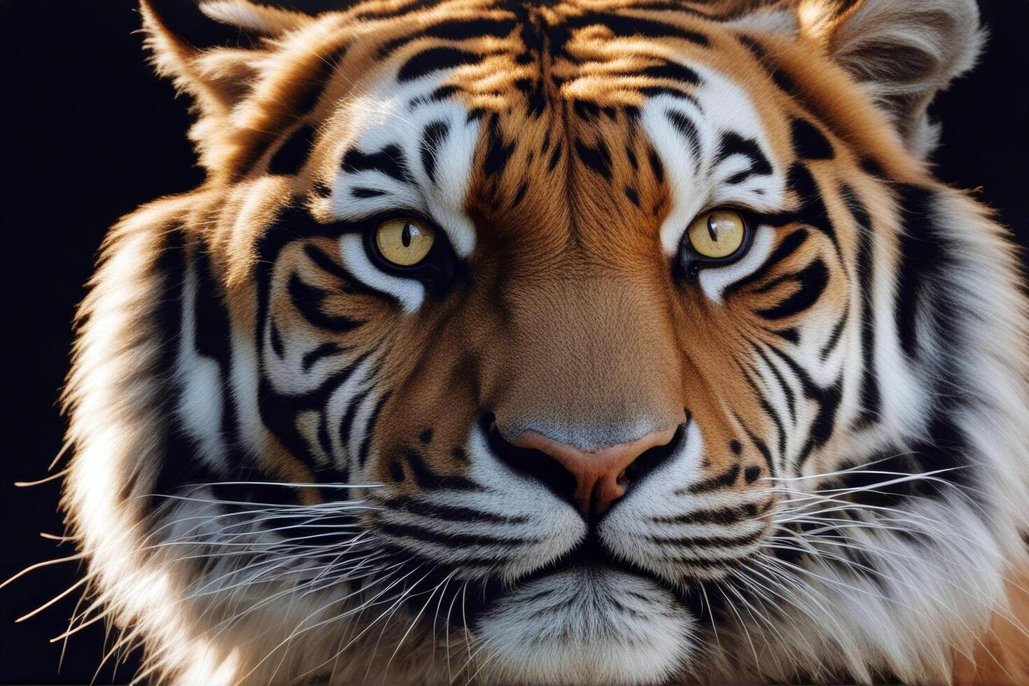 tiger close background isolated black face predator animal cute baby jungle angry colours africa aggressive mammal orange beautiful drop panther bengal roaring expression tigress photo