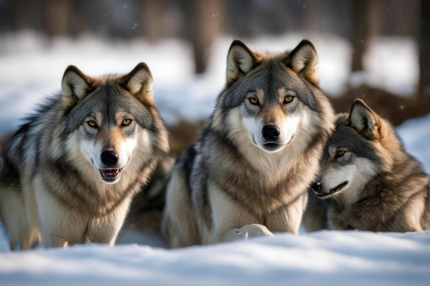 Wolf Play Pack Grey camouflage crafty interaction wild threatened species dominance animal canada wildlife conservation hunter north america fur photo
