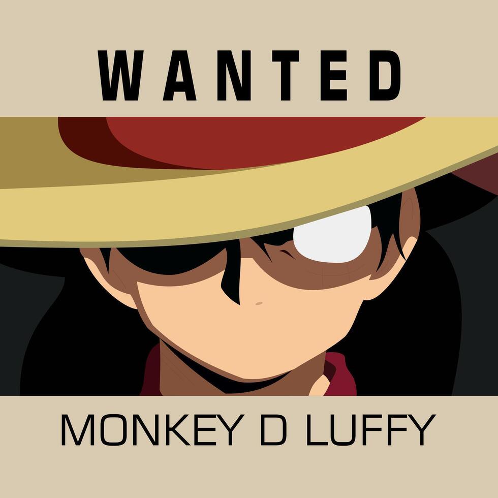 D Luffy monkey from the onepiece anime series vector