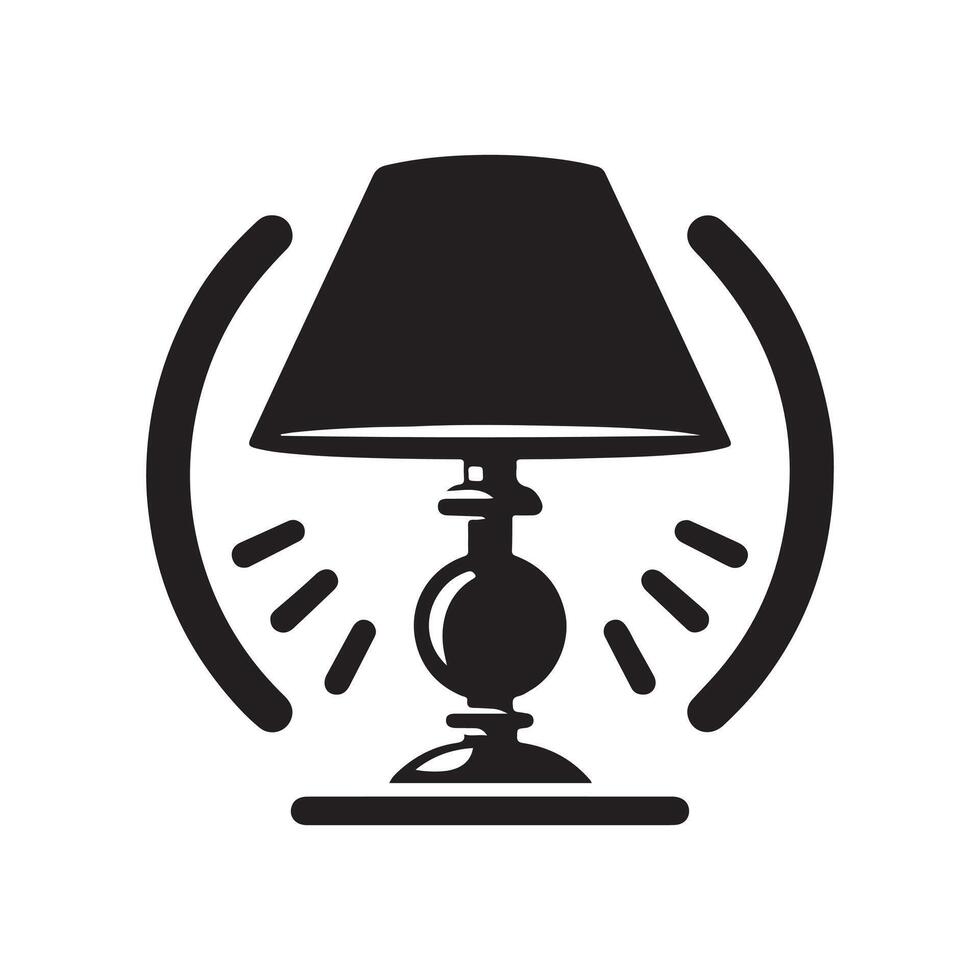 Lamp Post Black Vectors Silhouette Illustration