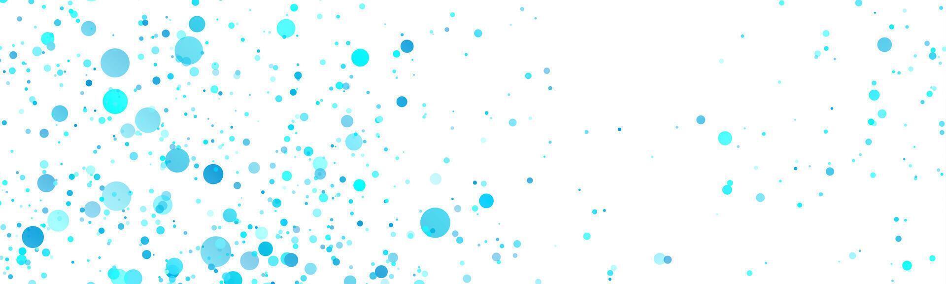Shiny sparkling blue particles on white background vector