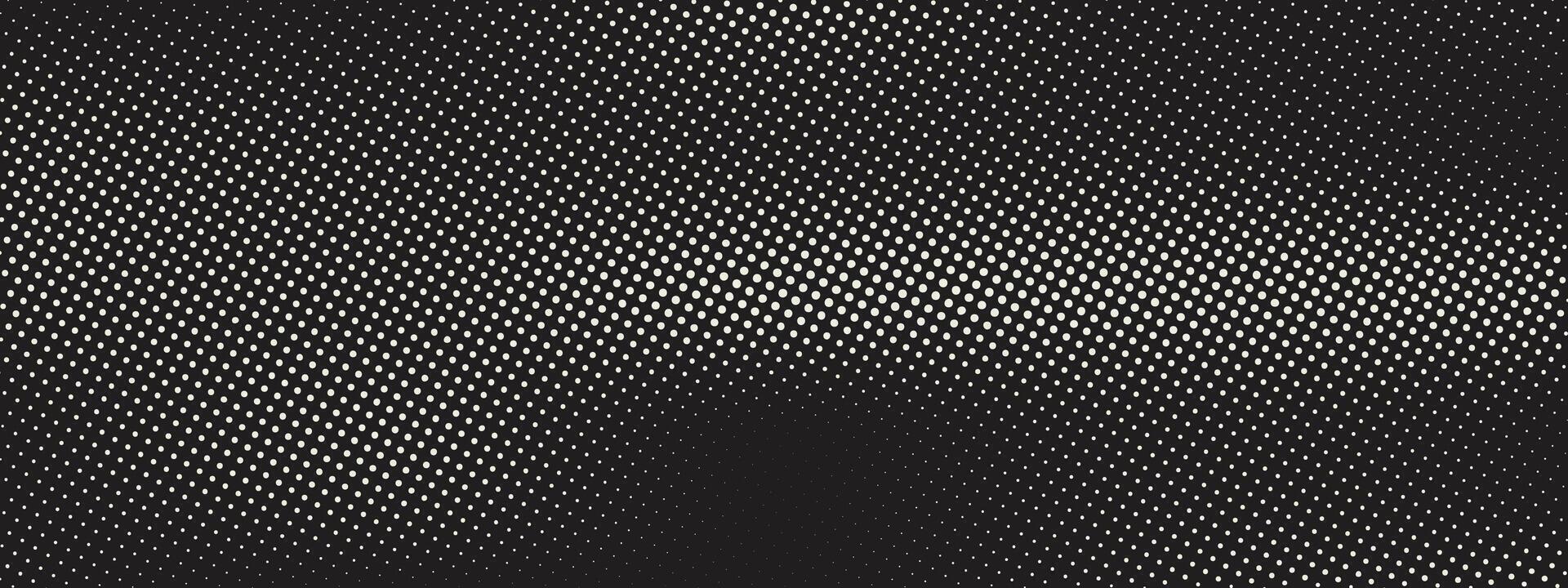 Black background with white irregular, chaotic dots, points, circle. vector