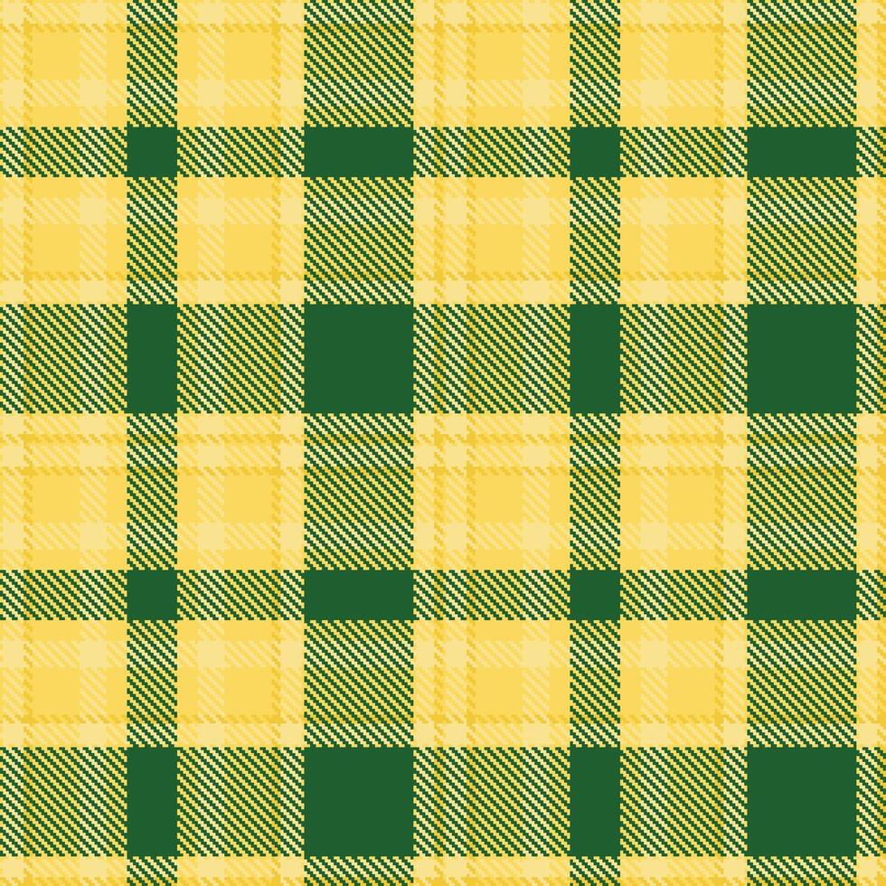 Retro Iridescent Light Gold Seamless Tartan Textile Design vector