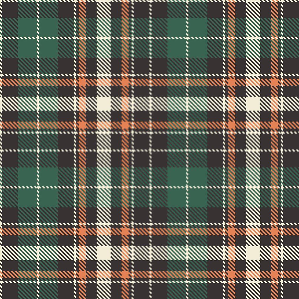 Retro Seamless Tartan in Light Dark Grey tones Textile Design vector