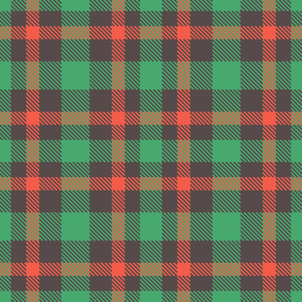 Pale Charcoal Grey and Muted Greenish Seamless Tartan Textile Design vector